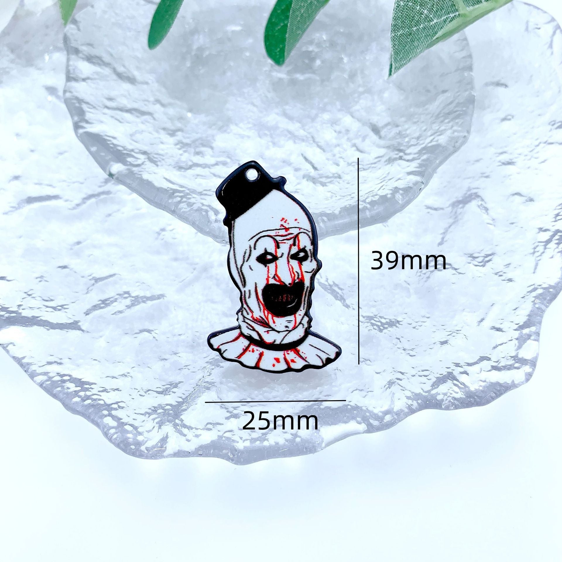 Wholesale 30pcs/pack double-sided horror pendant DIY accessories Acrylic Flatback